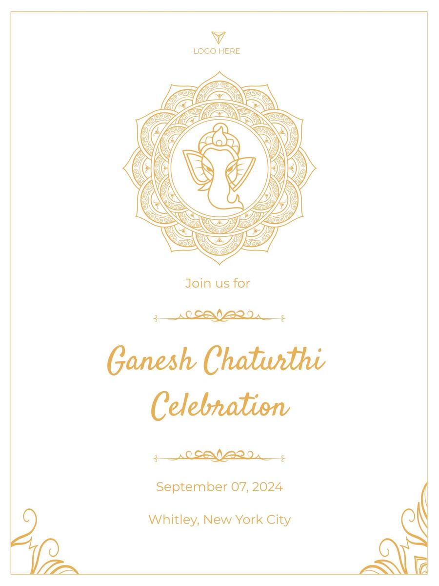 ganeshchaturthiposter maker text advertisement